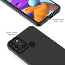 Pikkme Samsung Galaxy A21s Back Cover Soft Matte Liquid Silicone TPU | Camera Protection | Shockproof Slim Back Case for Samsung Galaxy A21s (Black) gallery image