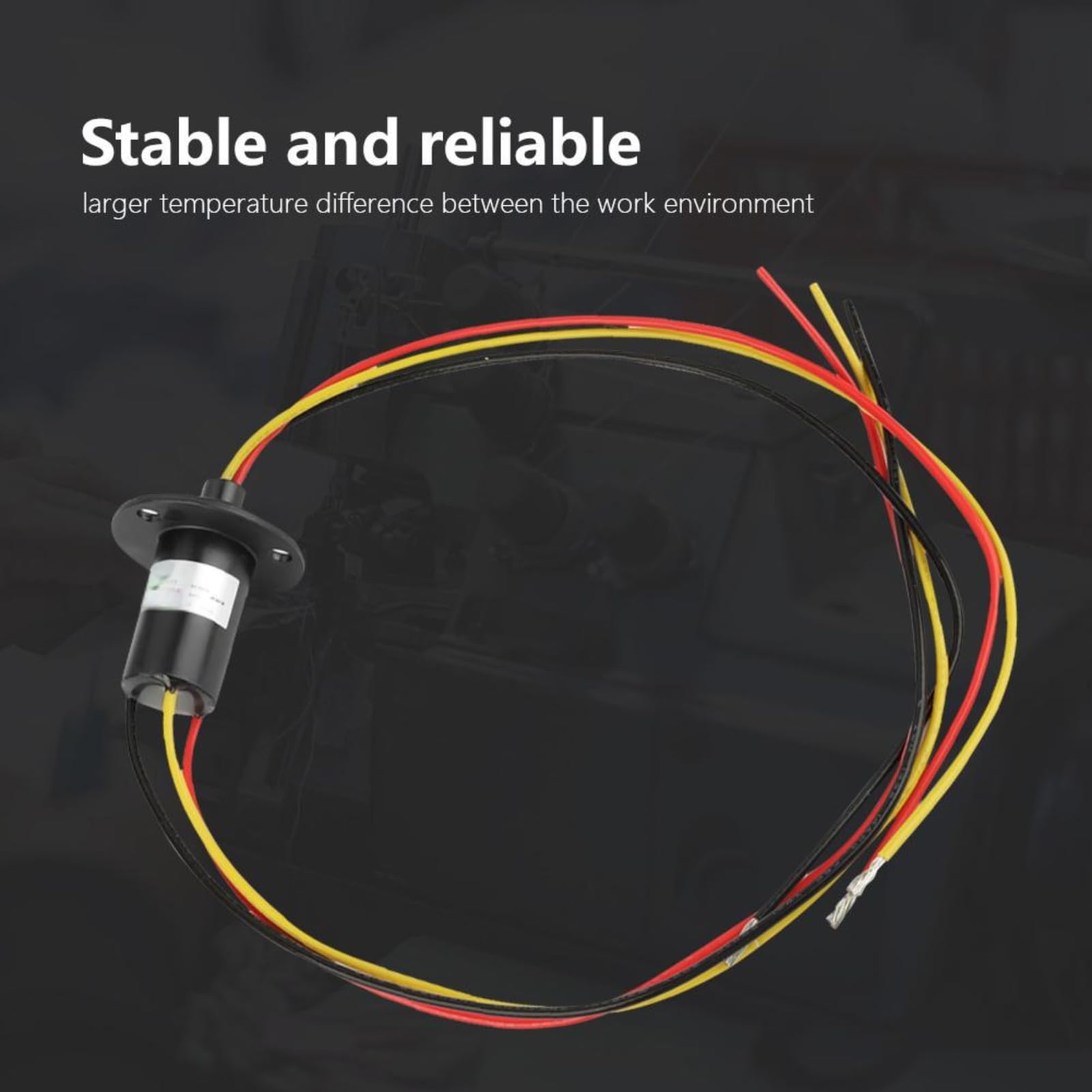 Jadeshay Collecteur Électrique Tournant, Collecteur D'Éolienne À 3 Fils 15A 0-600V 250 Tr/Min Pour Éoliennes