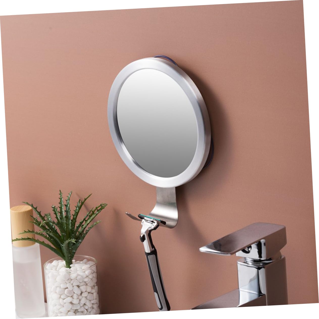 Anti-Fog Saugnapf Rasierspiegel Mit Haken Bohrfreie Duschspiegel Für Badezimmer Für Tägliche Rasur Und Pflege Wasserabweisend Und Installieren