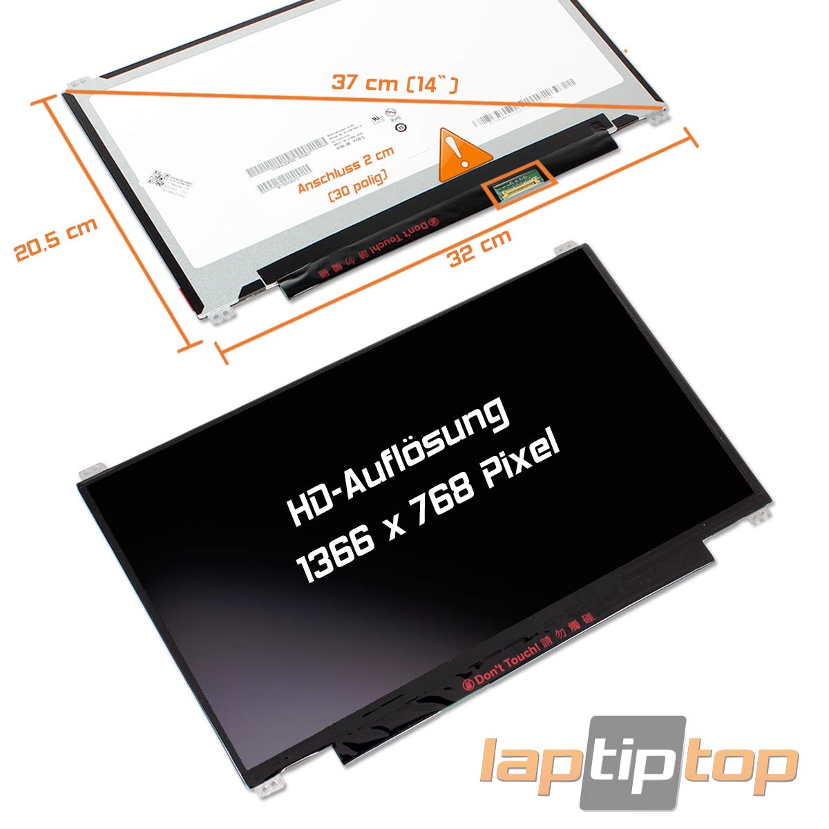 14,0" LED Display Glossy passend für Acer Aspire 1 A114-31 Model N17Q4 Bildschirm WXGA HD