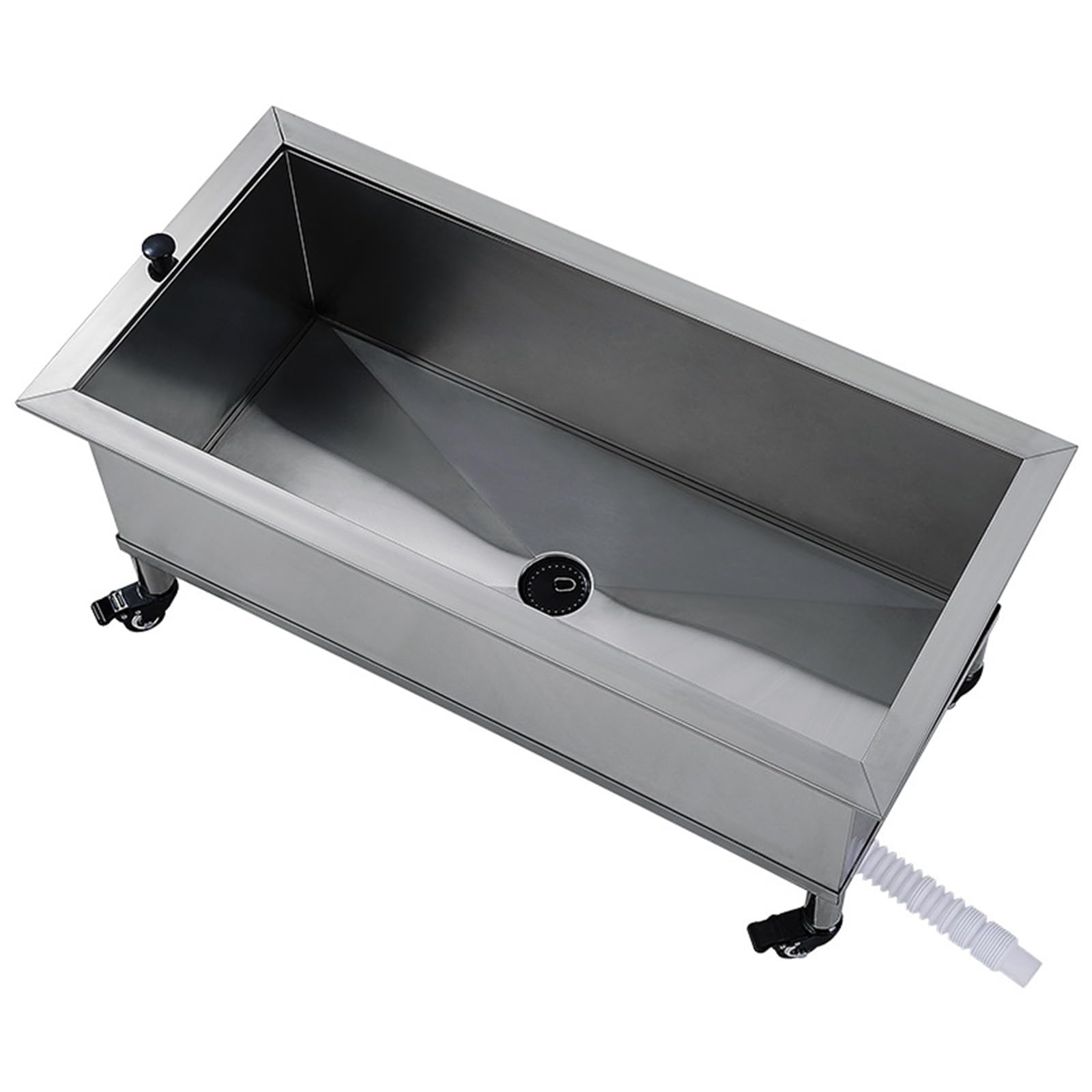 OLSKFUH Stainless Steel Mop Sink,Commercial Floor Mop Sink With Deep Basin,Stainless Steel Floor Mount Mop Sink,Mop Service Basin,For Restaurant, Kitchen, Laundry,Garage,