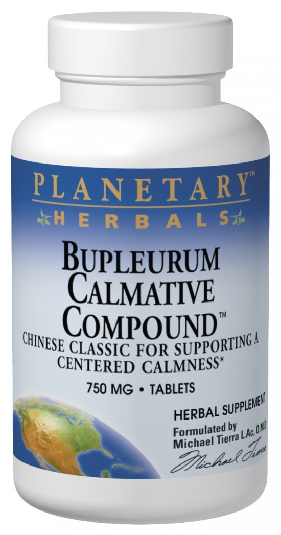 Planetary Herbals Bupleurum Calmative Compound, 560 mg, Tablets, 120 tablets (Pack of 2)