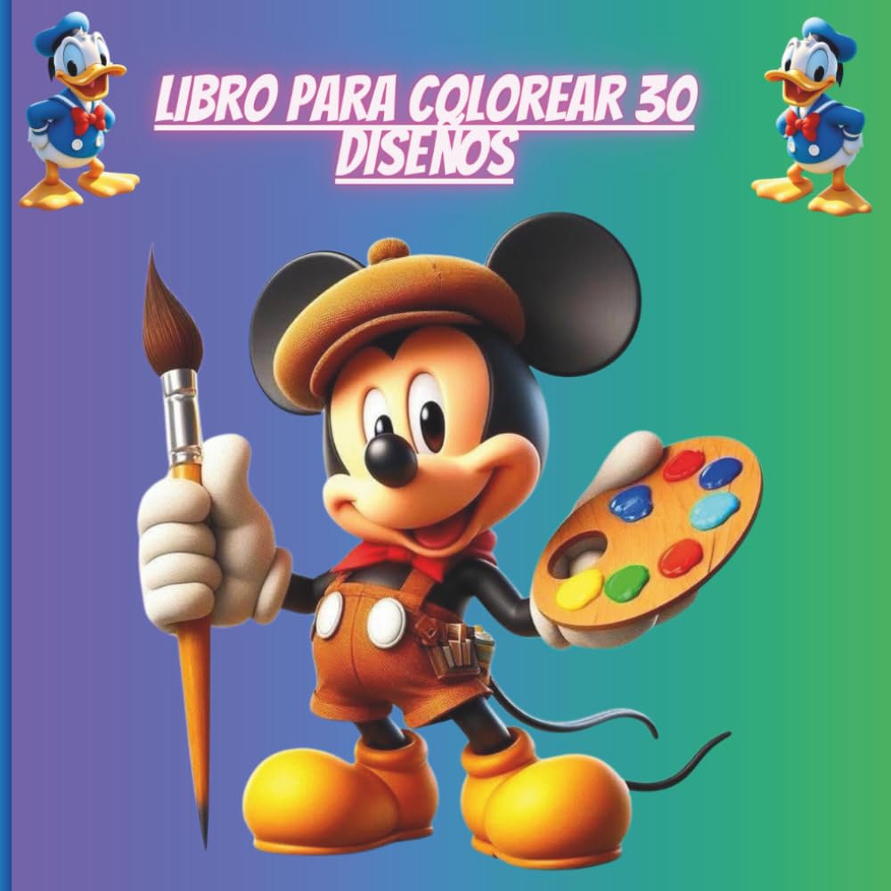 Libro para Colorear 30 Diseños: Este libro incluye 30 ilustraciones únicas y adorables