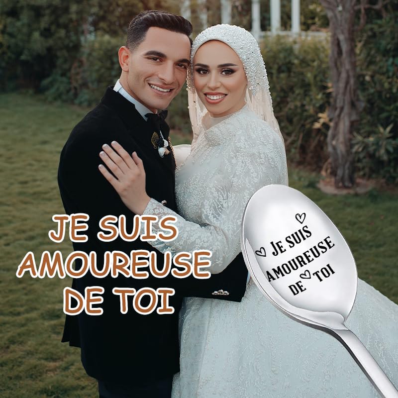 Cucchiaio Regalo "I Love You" Per Coppia – Cucchiaino Da Caffè In Acciaio Inox 304 Inciso, Lunghezza 19,1 Cm, Per Lui, Lei, Amici - 6