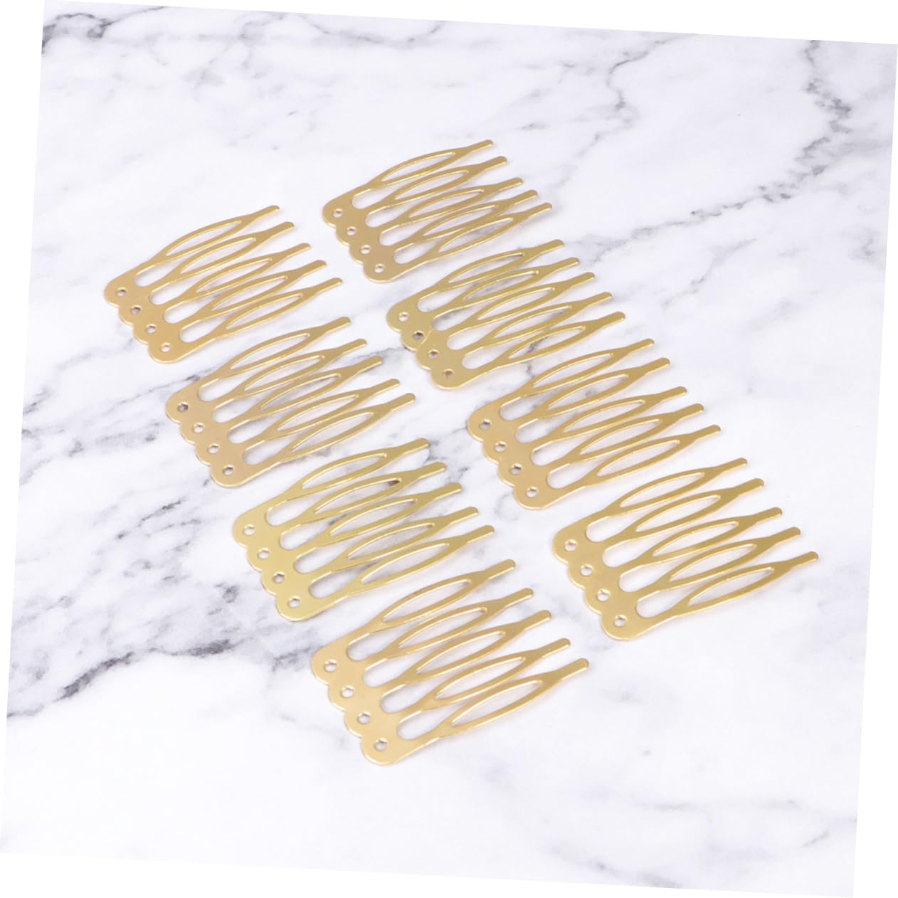 FRCOLOR 3sets Diy Hair Combs Set 5 Teeth Side Combs for Women Hair Fashion Accessories for Diy Headdress 50pcs*3