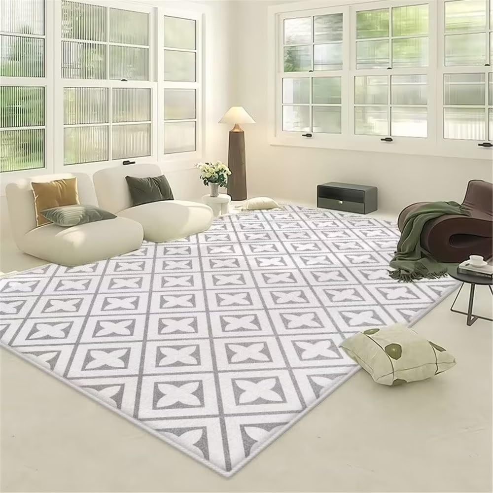 Descente de lit chambre fille style treillis pour ambiance moderne et cocooning