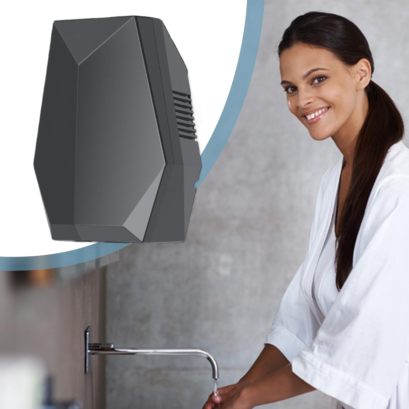 Asciugatore ad Aria Elettrico per Mani Soffiatore Automatico a Parete con