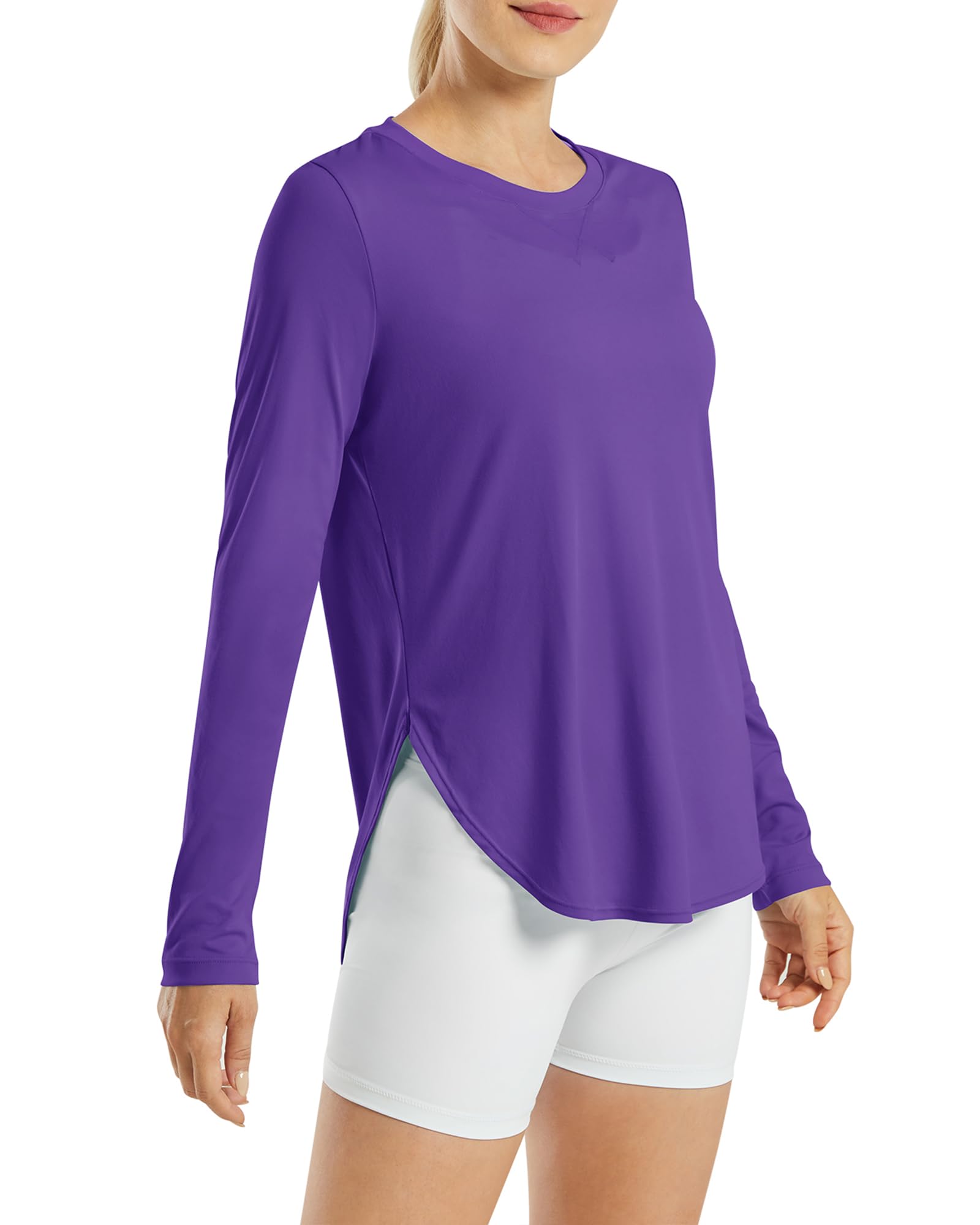 G4Free Women's UPF 50+ UV Shirts Long Sleeve Workout Sun Shirt Outdoor Gym Hiking Tops Quick Dry Lightweight — view 28