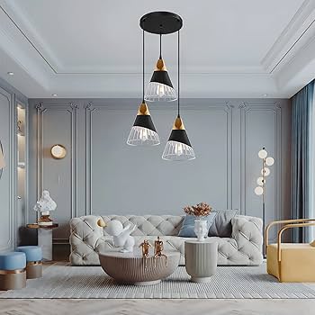 Amazon.co.jp : ペンダントライト 3灯 シーリングライト 吊り