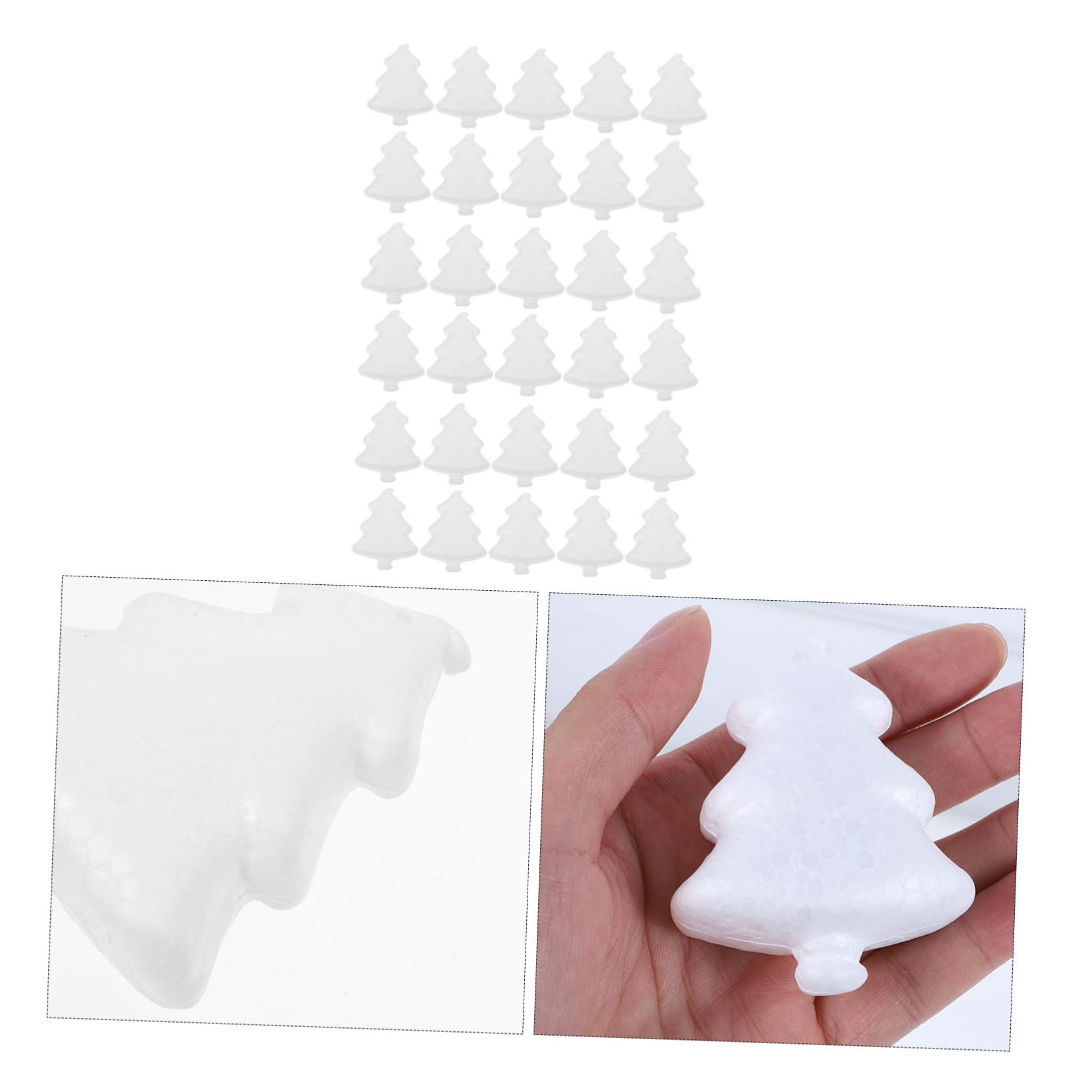 TOPBATHY 6 Set Albero Pop-up in Schiuma Decorazioni Natalizie Economiche Decorazioni Natalizie Personalizzabili Ciondolo A Forma Di Albero Natale Addobbi Natalizi Bianca 30 Pezzi * 6