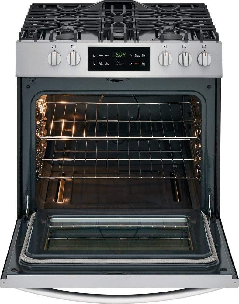 Frigidaire FFGH3054US 30 Inch Freestanding Gas Range with 5 Burners, Sealed Cooktop, 5 cu. ft. Primary Oven Capacity, in Stainless Steel