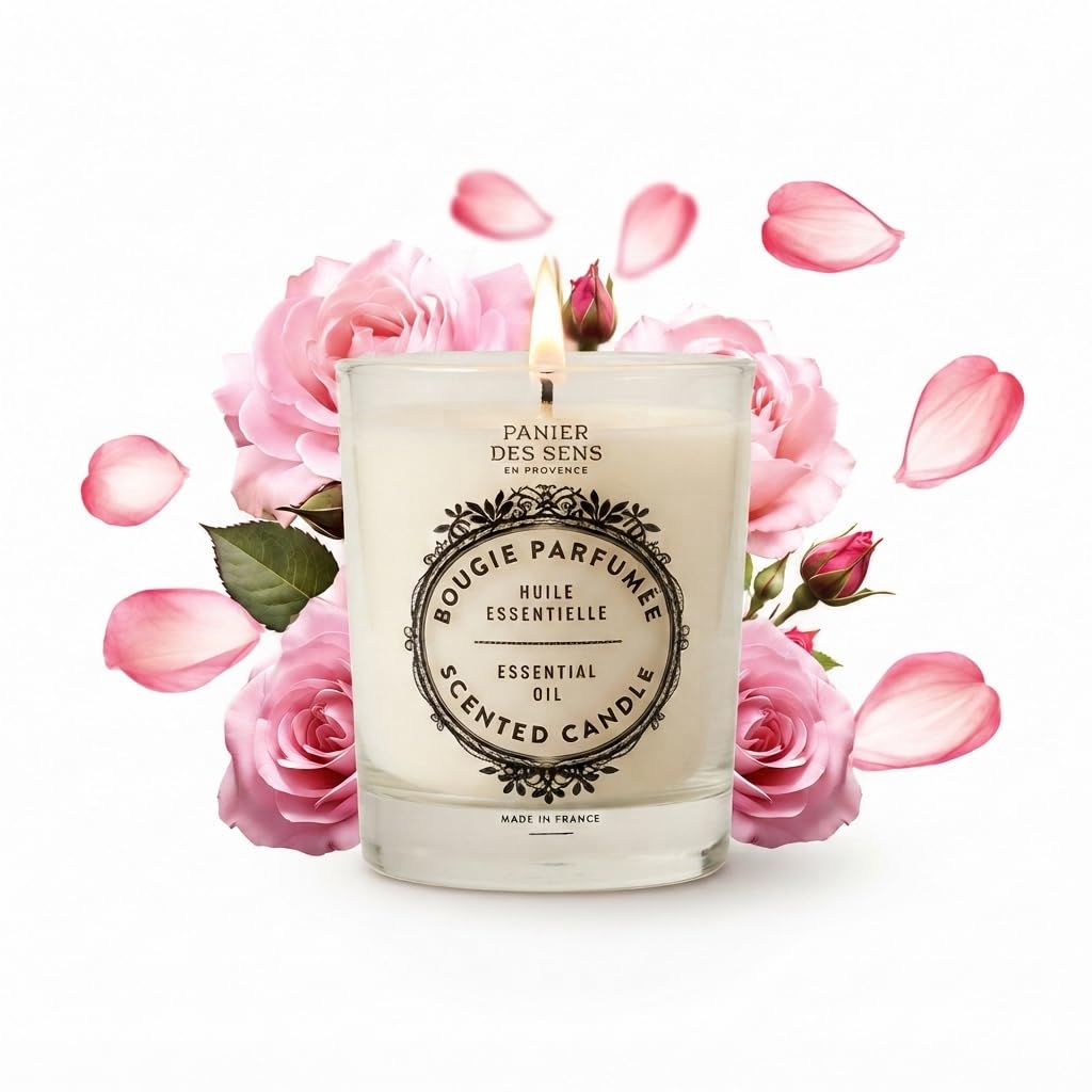 Panier des Sens Rose Long-Lasting Scented Candle, 6.3 oz