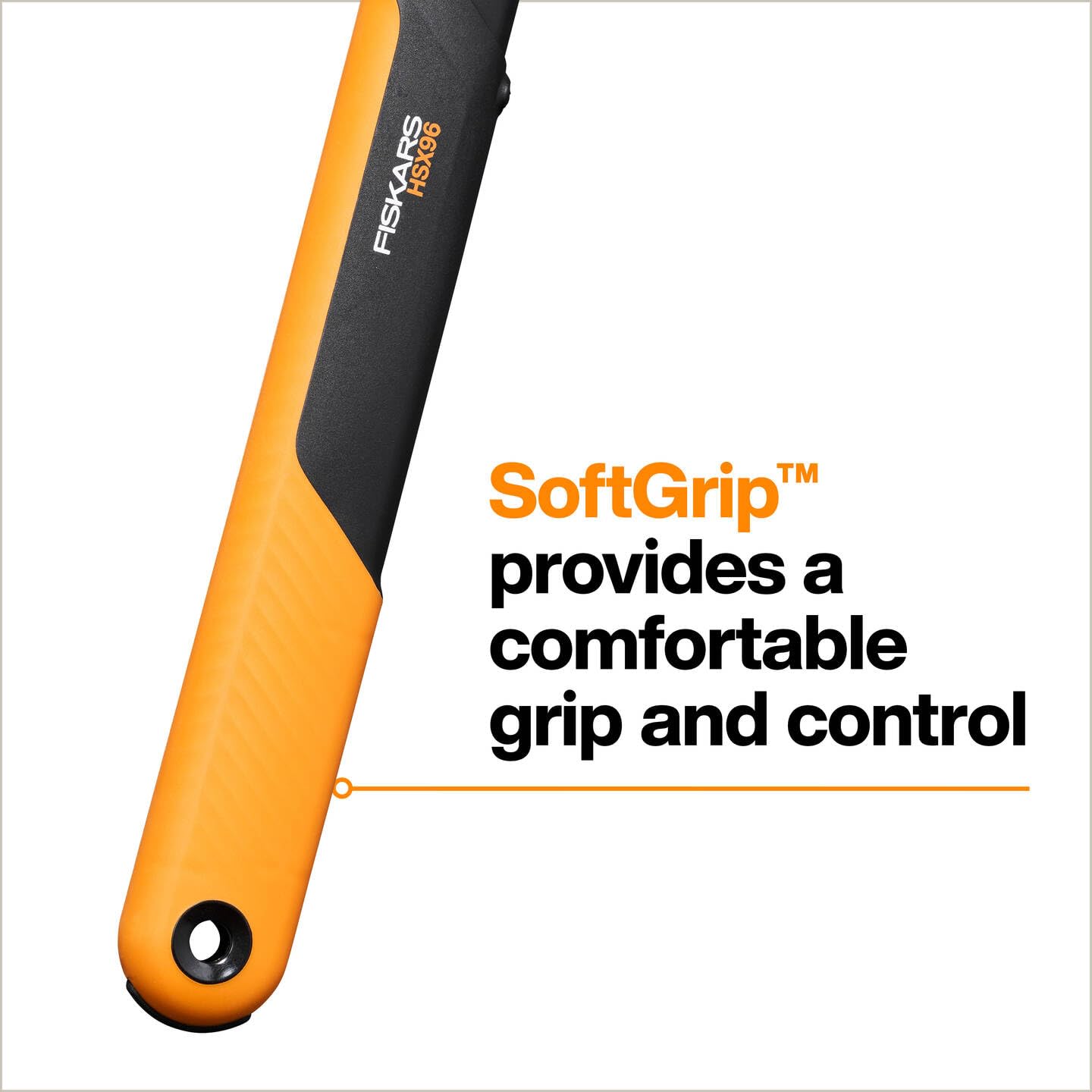 Fiskars X-series DualAction Tijeras cortasetos HSX96, Modo 2en1 para cortes rápidos o potentes, Cuchillas de acero con revestimiento antiadherente/Mangos FiberComp, Negro/Naranja, 1080134