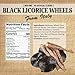 Italian Black Licorice Wheels | Bulk Candy | Natural Colors and Flavors, GMO Free | 1 Pound