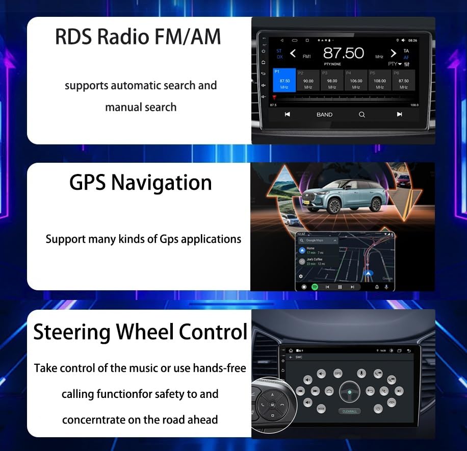 Autoradio 2 DIN Citroën C-Élysée CarPlay Android Auto écran tactile 9" - 4