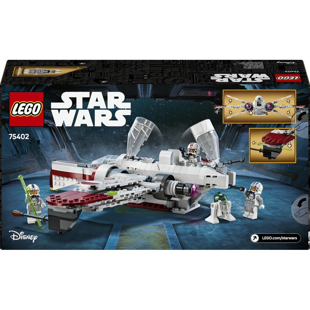 LEGO Star Wars Myśliwiec ARC-170, Zabawka dla Dziecka do Zbudowania dla Fana Filmu Gwiezdne Wojny: Zemsta Sithów, Zestaw ze Statkiem Kosmicznym dla 9-latka, Prezent dla Chłopca i Dziewczynki 75402