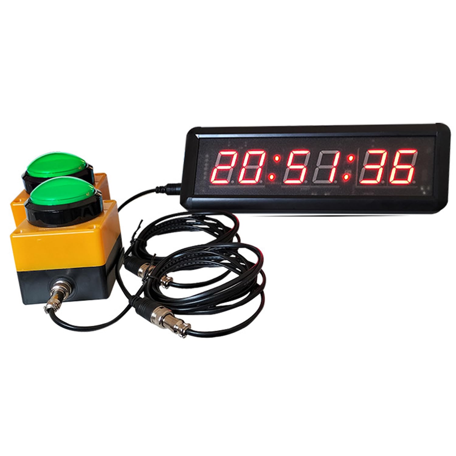 Temporizador digital LED de gimnasio para organizar series de carreras de velocidad en pista