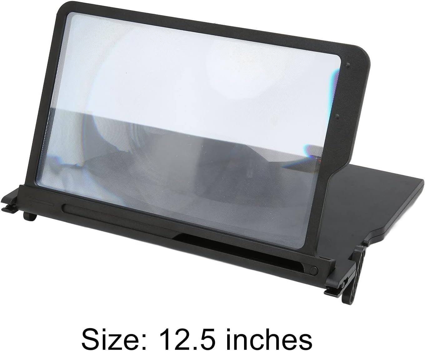 3D HD Mobile Phone Screen Magnifier, Portable 12.5 Inch Pull Out Screen Enlarger for Movies and Gaming, with Anti Blue Light Protection for iPhone Android Phones (Black)