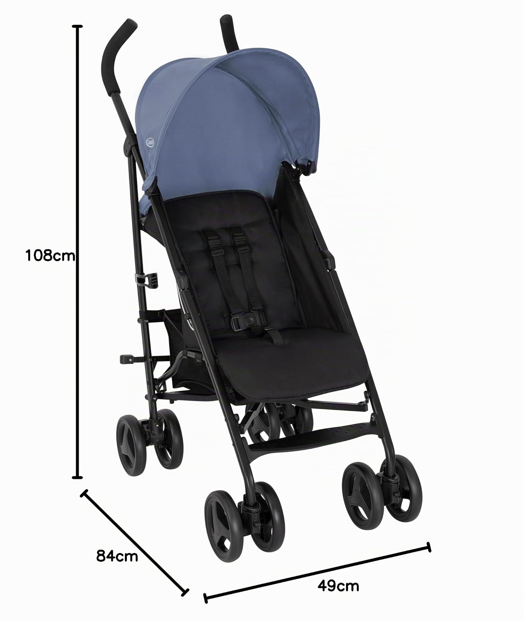 Graco - EZLite™ Silla de viaje ligera, desde el nacimiento hasta los 3 años aprox. (0-15 kg), color Stormy