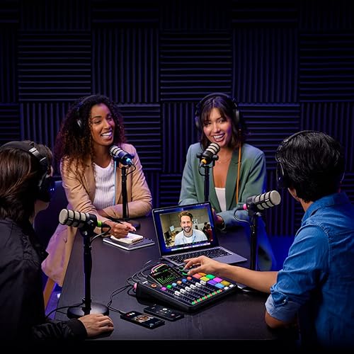 Miniatura 3 de Rode PodMic Dynamic Podcast Micrófono con soporte de micrófono de escritorio Gator GFW-MIC-0501, cable XLR y paño de pulido StreamEye