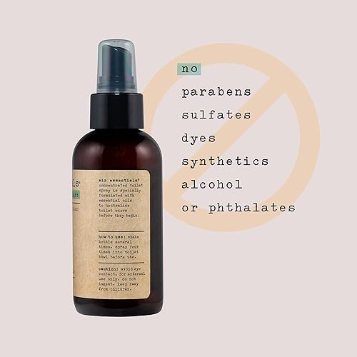 Miniatura 4 de Air Essentials Spray de aceite esencial para inodoro, eliminador de olores y ambientador, fabricado con aceites esenciales puros, menta de