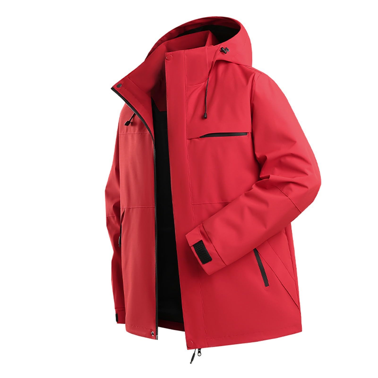 Generisch Chaqueta ligera para mujer, transpirable, ligera, impermeable, resistente al viento, chaqueta de entretiempo, chaqueta funcional con cremallera, cortavientos