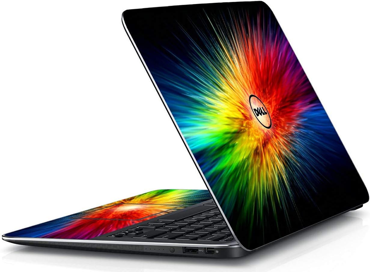 LidStyles Vinyl Protection Skin Kit Decal Sticker Compatible with Dell XPS 13 9333 Ultrabook (Caution Stripes) image 2