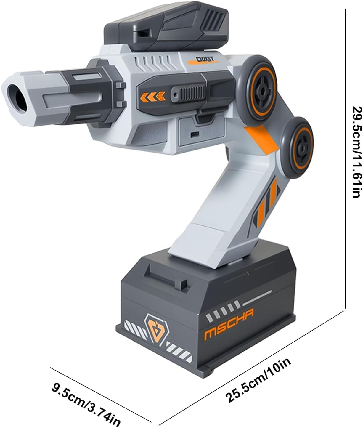 Cool Inductive Robot Arm, Motion-Tracked Blaster, Motion Control Automatic Toy Machine Gun with Wearable Shoulder Mount & Remote Control