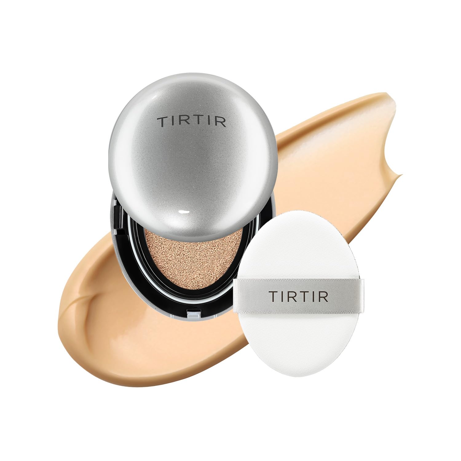TIRTIR Mask Fit Aura Cushion Foundation, Full coverage, Skin fit, Satin Glow Finish, Korean Cushion Foundation #24N LATTE, 4.5g-picture-55