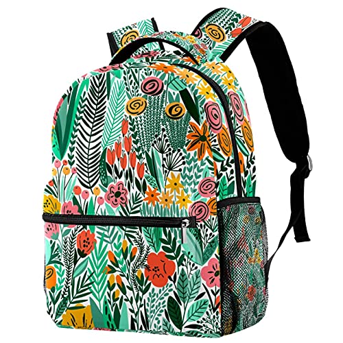 Sac à dos femme motif poisson coloré voyage grande capacité multicolore