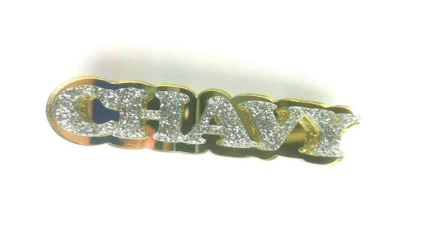 Hair Barrette Personalized Custom Any Name or Word Barrettes Hair Accessory Clip Tie Name Laser Cut with Diamond Look Letters, Made To Order Barrette - Stunning, Attractive Gorgeous Design, Great Gift