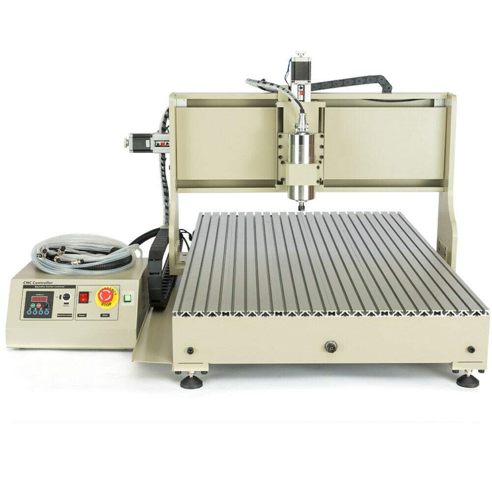 4 Axis Router Engraver USB CNC 6090, 2.2KW Engraving Drilling Milling Machine 3D Driller Ball Screw