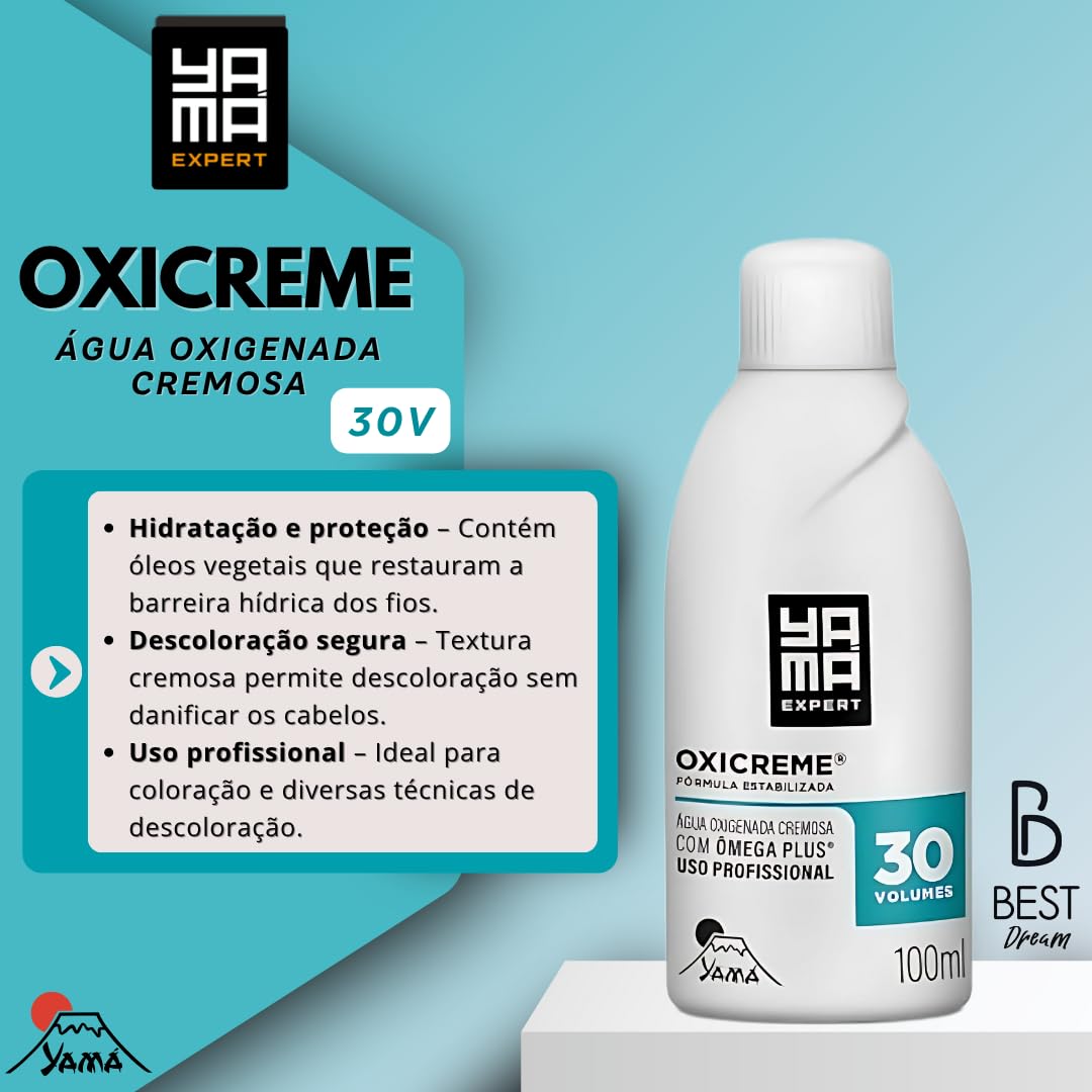 Kit Coloração Yama Nano Infusion Profissional 011 Mix Azul E Ox