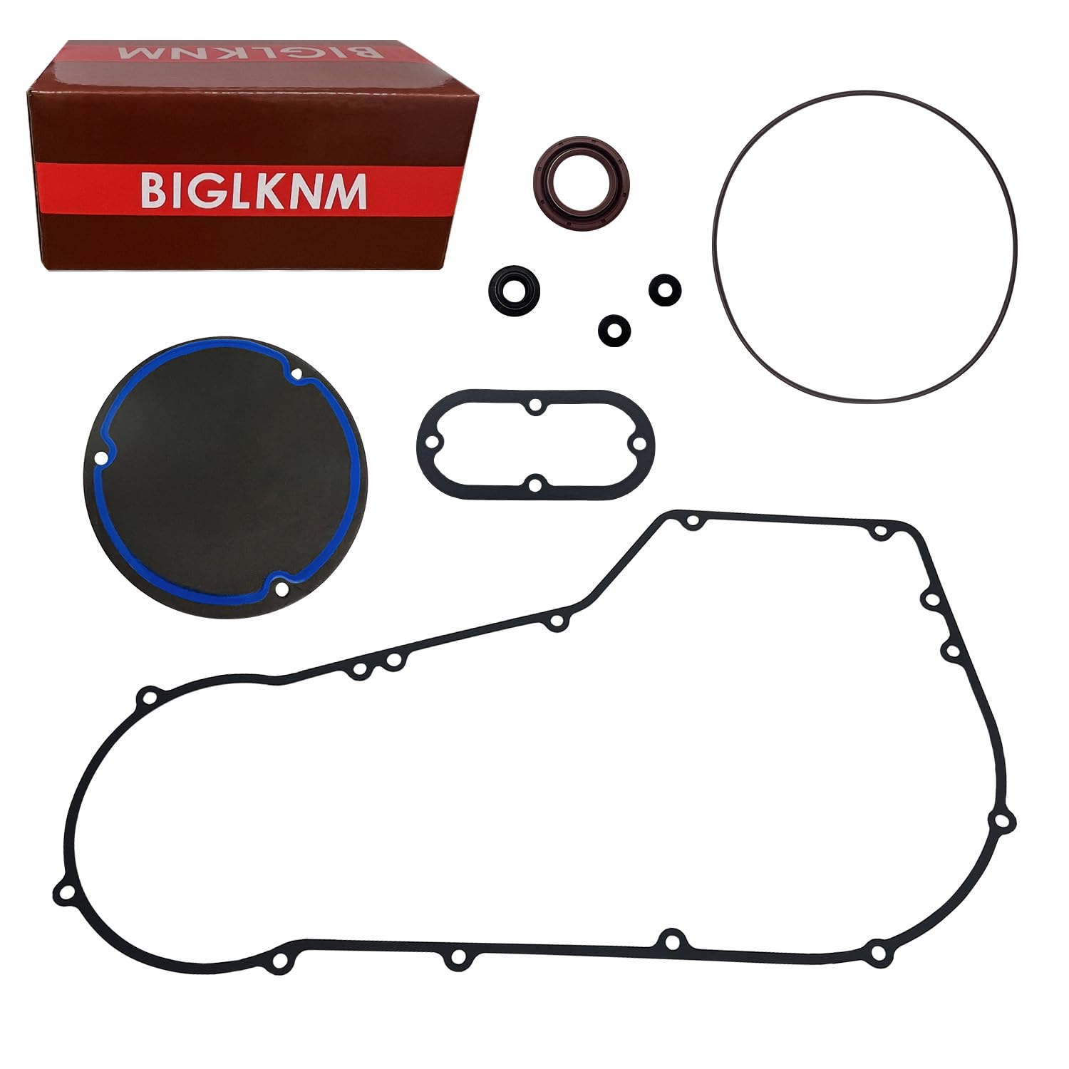 Primary Cover Gasket for Harley Davidson 1994-1998 Big Twin Evolution Softail Models and Dyna Models, Clutch Foamet Derby Primary Gasket Seal Kit &amp; O-Ring