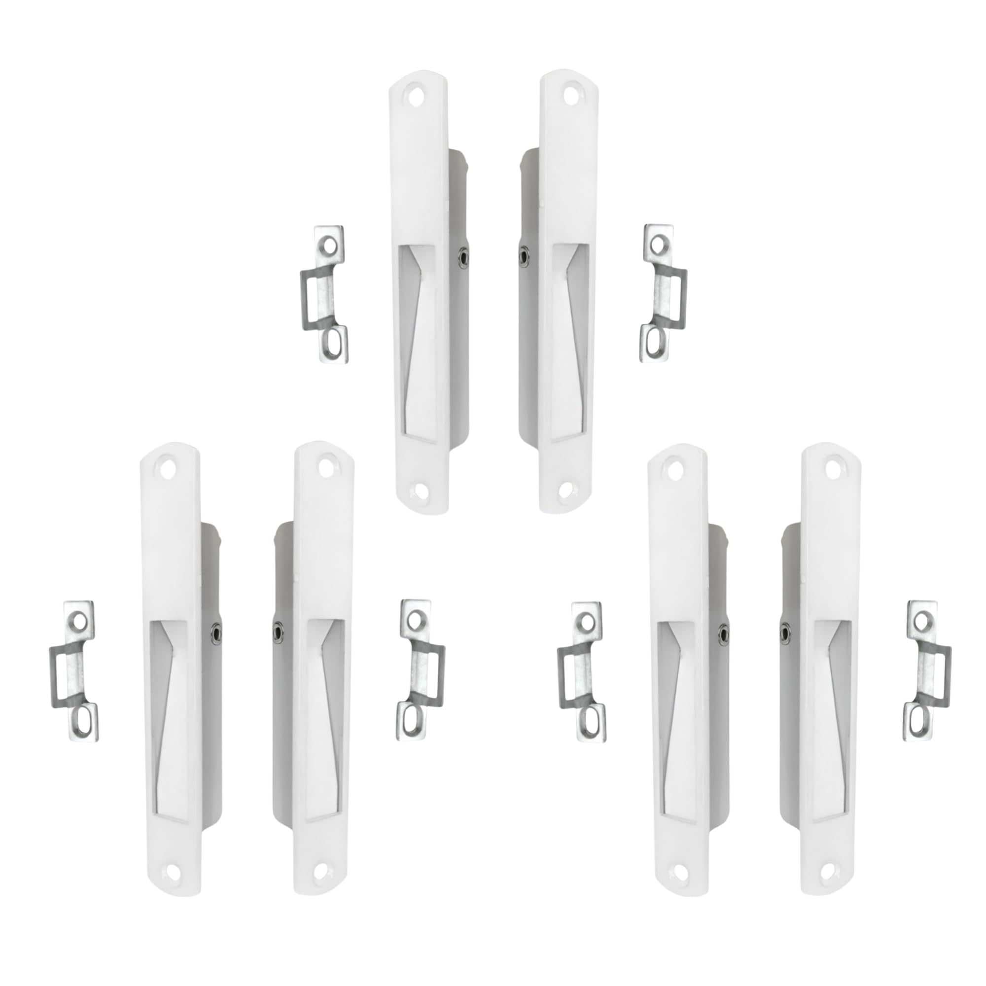 Aluminium Body Concealed Handle Cum Latch Touch Lock for uPVC Sliding Windows. (Pack of 1 Pair) — Amazon image 9