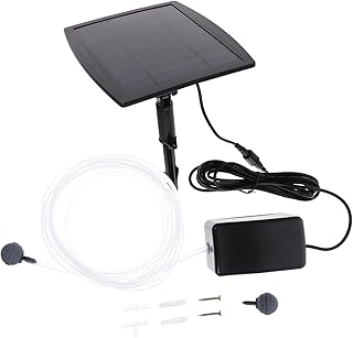 YARNOW Bomba De Ar Para Tanque De Peixes Bomba De Fonte Pequena Bomba De Ar De Aquário Bombas De Ar Movidas A Energia Solar Sintetizador Bomba De Oxigênio Mudo Bomba De Fonte De Banho De