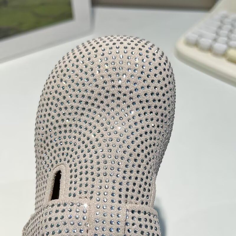 MAIITRIP Girls Sparkly Clogs Sandals with Adjustable Strap-Comfortable Slip On Shoes for Little Kids,Soft Memory Foam Insole&Glitter Mesh Design,Lightweight Breathable Summer Slippers3