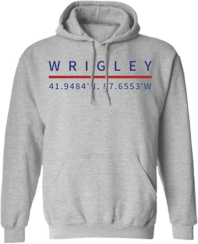 Miniatura 2 de ThirtyFive55 Wrigley Field Coordenates Sudadera con capucha