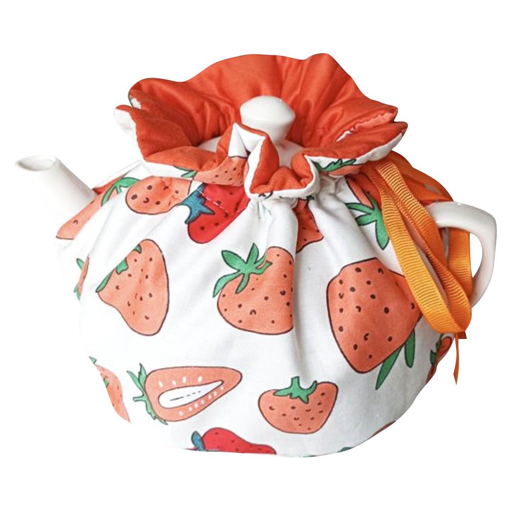 Tea Cozies, Cotton Vintage Floral Teapot Dust Cover Tea Cosy, Kitchen Home Decorative Tea Pots Cozy with Insulation Pad for Housewife, Friend, Mom (Color #1)