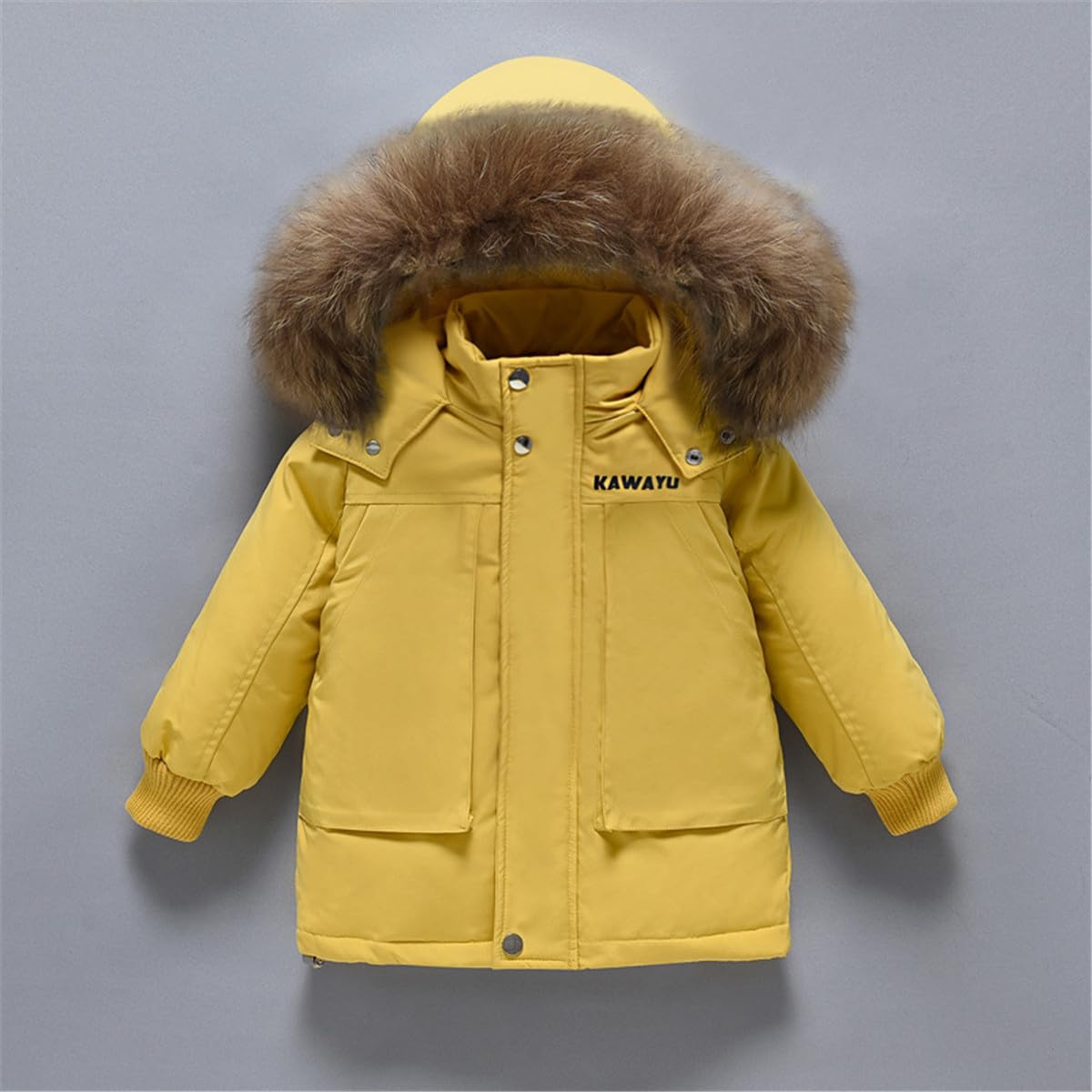 JELEUON Little Boys Kids Winter Puffer Snow Bib Kid Coat Jacket and Snow Pants Ski Snowsuit Set Winter Clothes 90