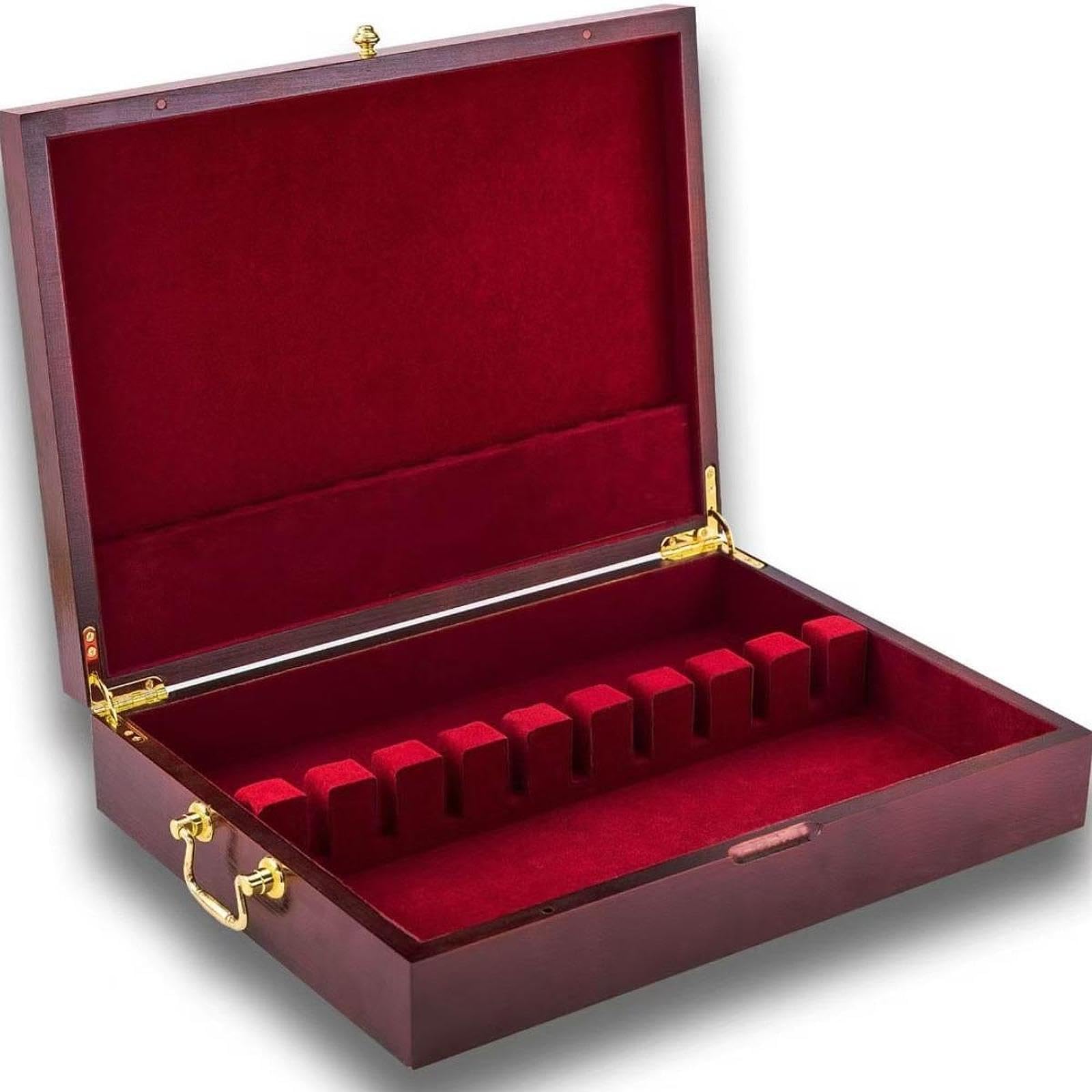 Besteckkasten Aus Holz mit Deckel