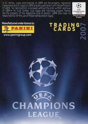 Miniatura 2 de 2007 Panini Champions League #92 Hasan Sas Galatasaray Official Soccer Productin in Raw (NM or Better) Condition