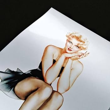 Amazon.co.jp: ピンナップガール イラスト アート 沢 ポスター A3 ③