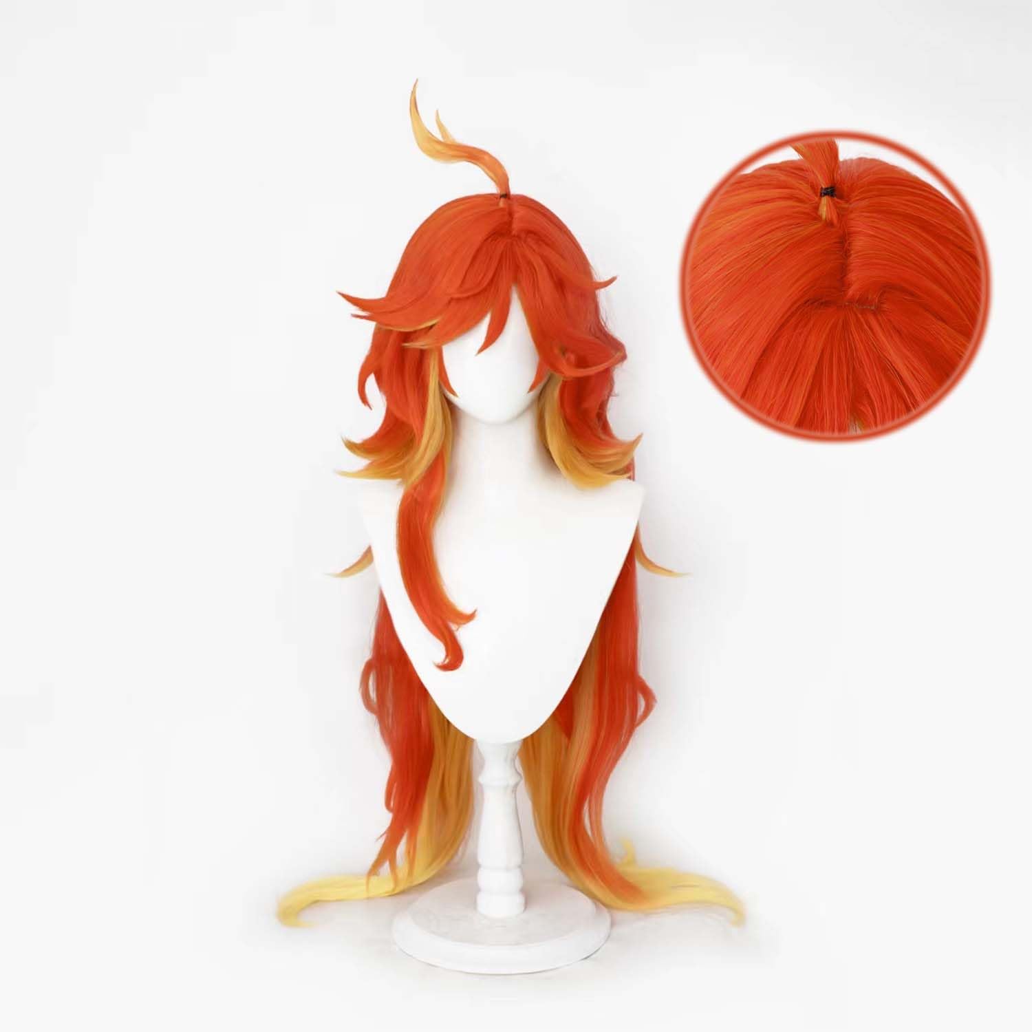 Amazon.co.jp: オレンジレット ロング ウィッグ ゲーム コスプレ