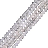 Vista 160 de GEM-Inside - Cuentas sueltas de ágata india natural de 0.157 pulgadas (0.157 in) con cuentas redondas de cristal energético para hacer joyas, 15