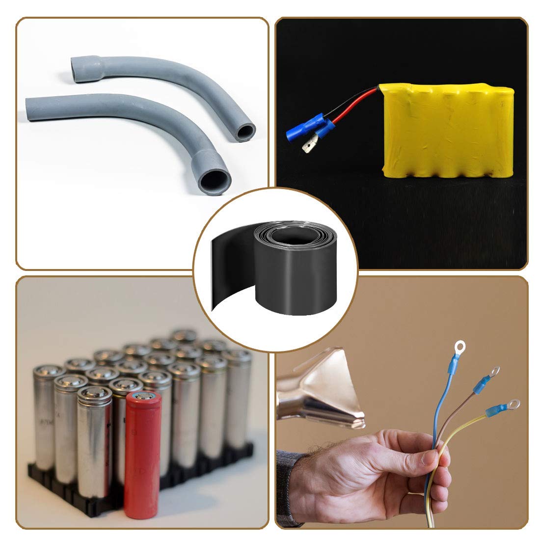 ひいろ Amazon.co.jp: XYWHPGV PVCヒートシュリンクチューブ36mmフラット幅