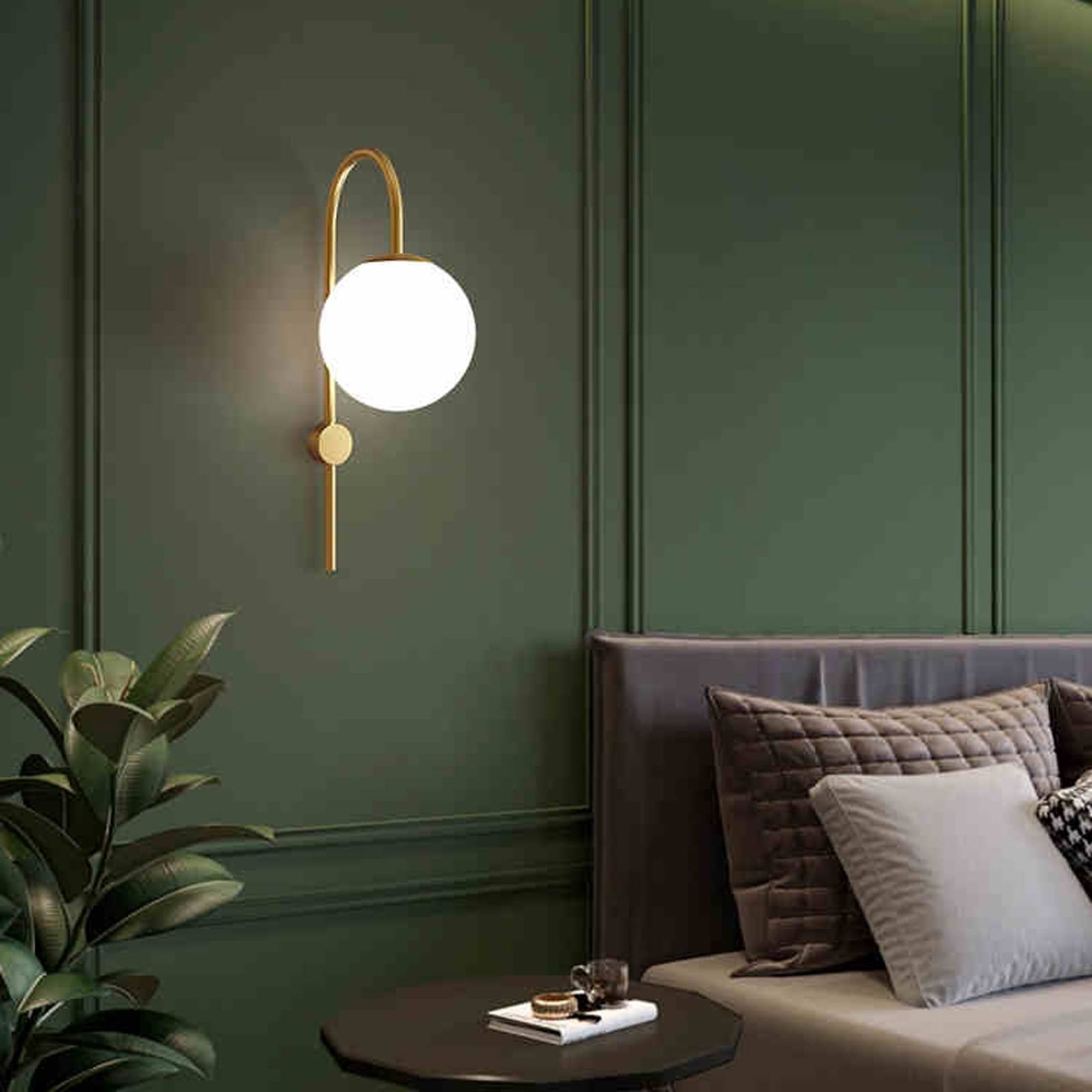 Lámparas de pared compatibles con sala de estar - Lámpara de pared para dormitorio Lámpara de noche Lámpara de pared de vidrio con personalidad - Pasillo Escalera Sala de estar Aplique de pared de