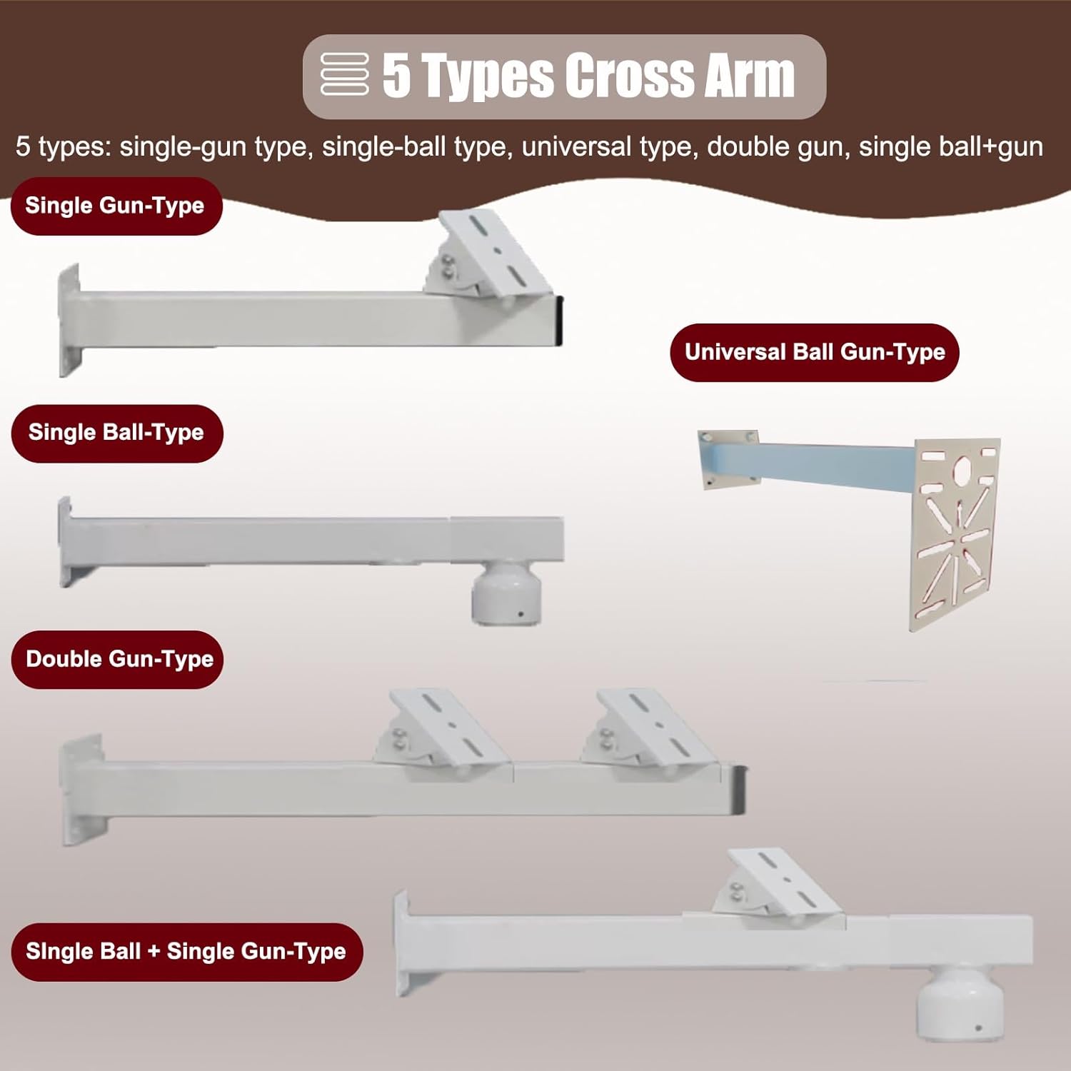 Adjustable 16.4ft Security Camera Pole Stand - Versatile White Mount for Solar Panels,, Guns & More - Multi-Angle Floor Stand for Enhanced Commercial Surveillance