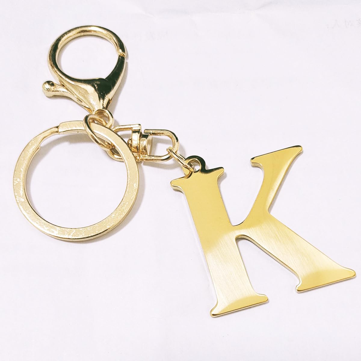 jtkdxqs Gold A-Z Initials Letter Keychain Cute Pendant for Wallet Backpack Handbags Women image 4