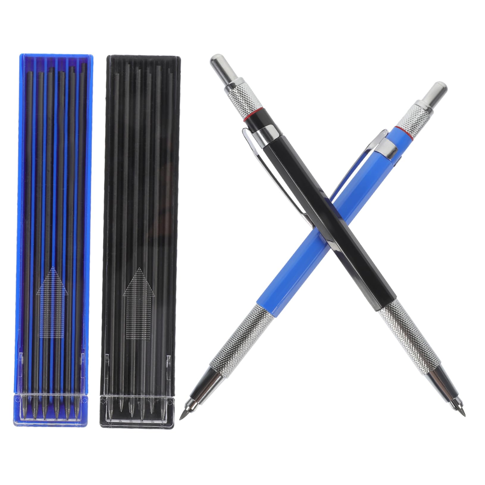 5 Sätze Automatisches Bleistift Set für Zeichnung und Schreiben Nachfüllminen Ergonomisches Design für Schüler und Bürobedarf Entwerfen und Skizzieren